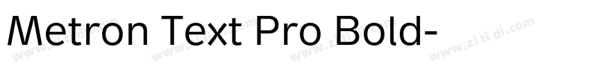 Metron Text Pro Bold字体转换